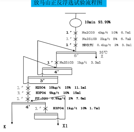 磷礦正反浮選原則流程圖
